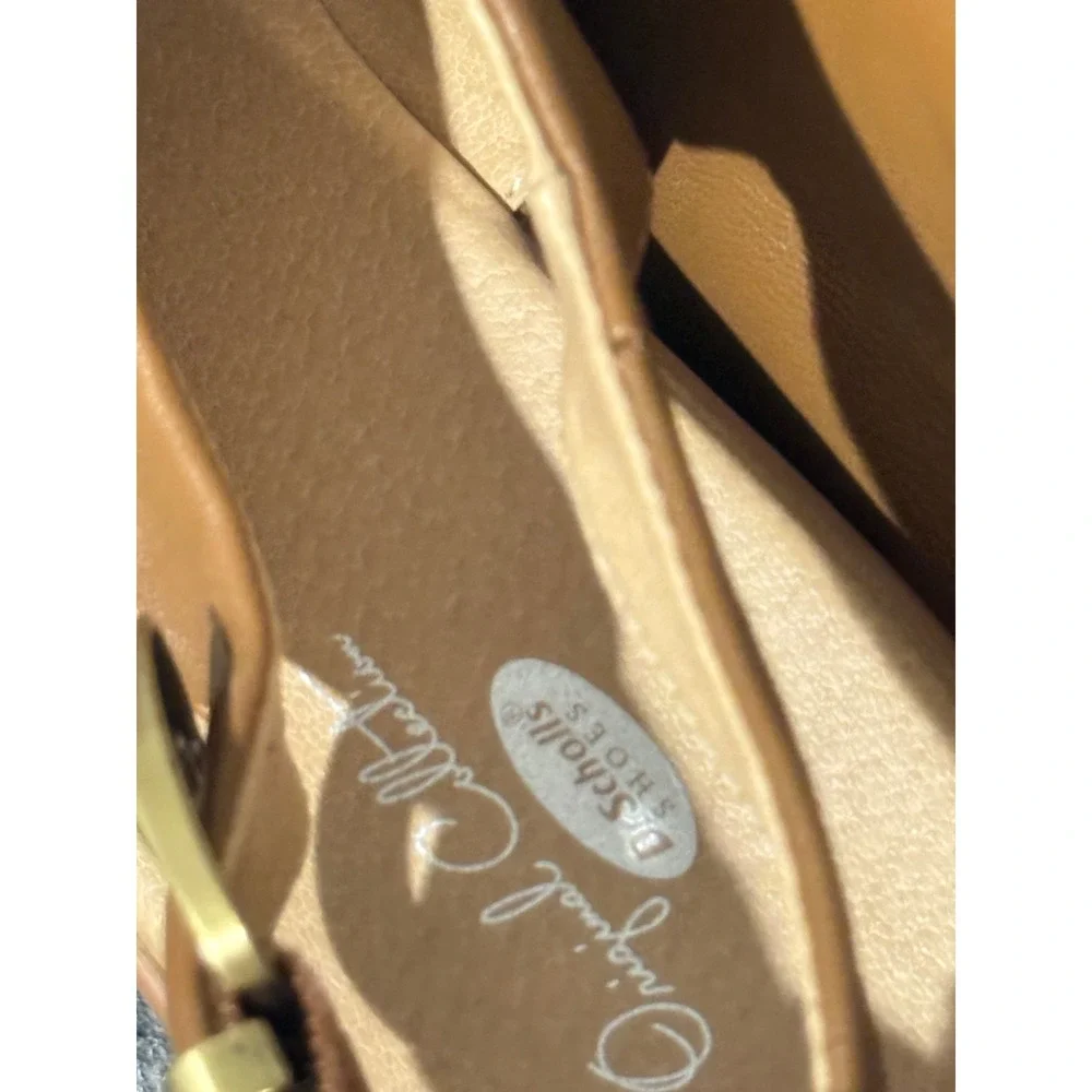 Dr. Scholl's Original Collection Wind Down Brown Leather Platform Sandals 9M